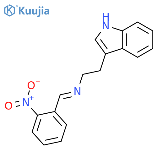 1H-Indole-3-ethanamine, N-[(2-nitrophenyl)methylene]- structure