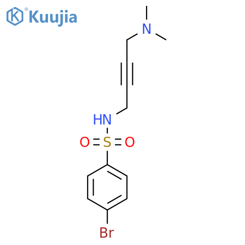 4-bromo-N-[4-(dimethylamino)but-2-yn-1-yl]benzene-1-sulfonamide structure