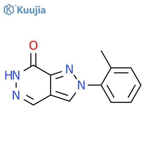 2-(2-methylphenyl)-2H,6H,7H-pyrazolo[3,4-d]pyridazin-7-one structure