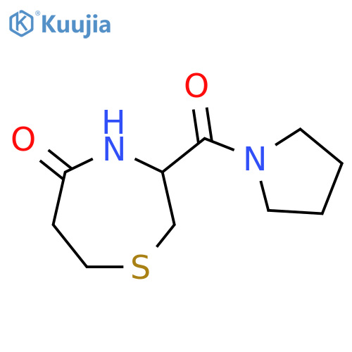 3-(pyrrolidine-1-carbonyl)-1,4-thiazepan-5-one structure