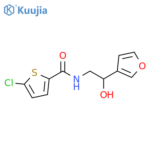 5-chloro-N-[2-(furan-3-yl)-2-hydroxyethyl]thiophene-2-carboxamide structure