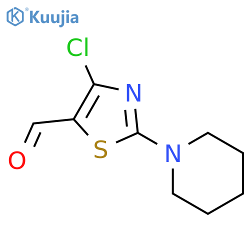 4-chloro-2-(piperidin-1-yl)-1,3-thiazole-5-carbaldehyde structure