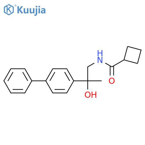 N-(2-{1,1'-biphenyl-4-yl}-2-hydroxypropyl)cyclobutanecarboxamide structure