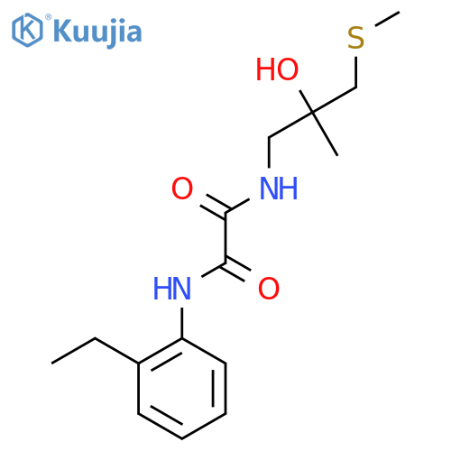 N'-(2-ethylphenyl)-N-2-hydroxy-2-methyl-3-(methylsulfanyl)propylethanediamide structure