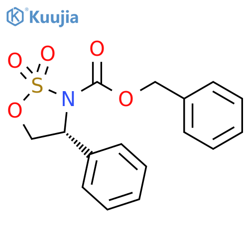 (R)-benzyl 4-phenyl-1,2,3-oxathiazolidine-3-carboxylate 2,2-dioxide structure