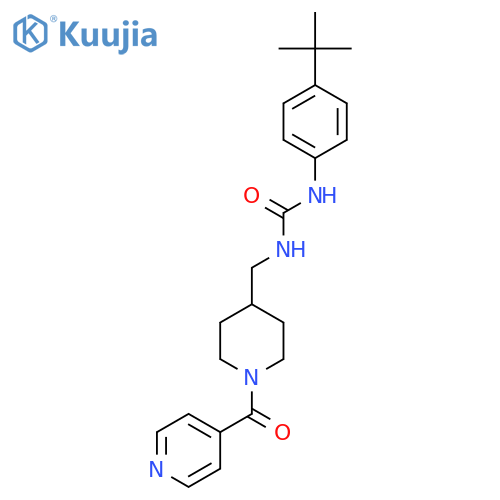 1-(4-tert-butylphenyl)-3-{1-(pyridine-4-carbonyl)piperidin-4-ylmethyl}urea structure