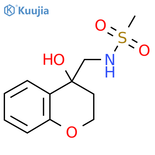N-(4-hydroxy-3,4-dihydro-2H-1-benzopyran-4-yl)methylmethanesulfonamide structure