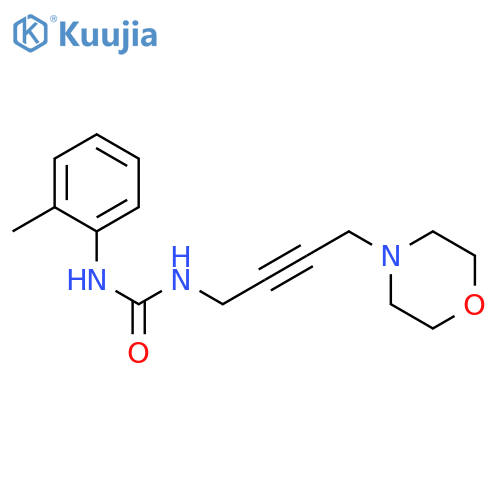 3-(2-methylphenyl)-1-4-(morpholin-4-yl)but-2-yn-1-ylurea structure
