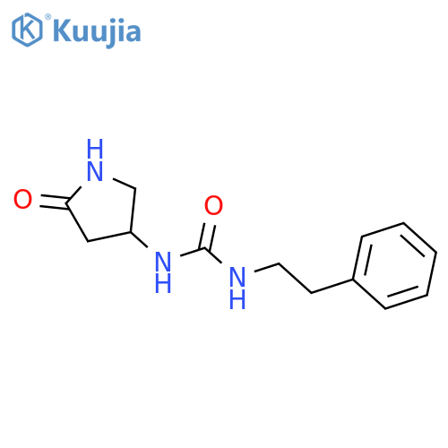 3-(5-oxopyrrolidin-3-yl)-1-(2-phenylethyl)urea structure