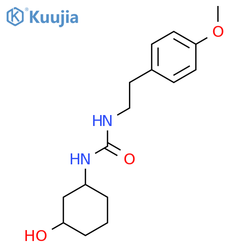 3-(3-hydroxycyclohexyl)-1-2-(4-methoxyphenyl)ethylurea structure