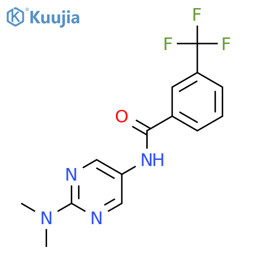 N-[2-(dimethylamino)pyrimidin-5-yl]-3-(trifluoromethyl)benzamide structure