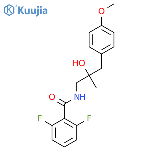 2,6-difluoro-N-2-hydroxy-3-(4-methoxyphenyl)-2-methylpropylbenzamide structure