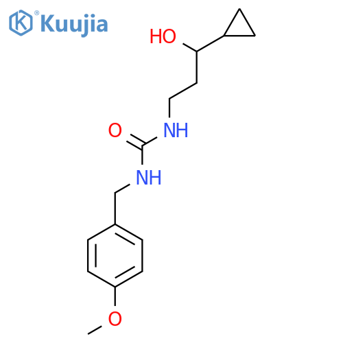 3-(3-cyclopropyl-3-hydroxypropyl)-1-(4-methoxyphenyl)methylurea structure