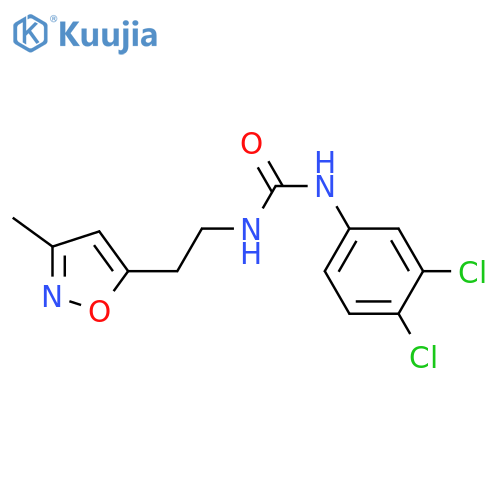 1-(3,4-dichlorophenyl)-3-2-(3-methyl-1,2-oxazol-5-yl)ethylurea structure