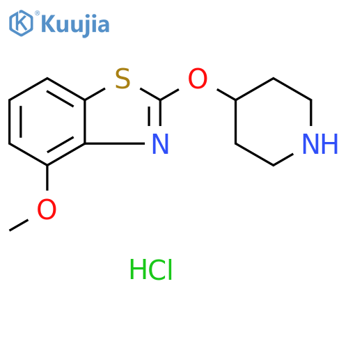 4-methoxy-2-(piperidin-4-yloxy)-1,3-benzothiazole hydrochloride structure