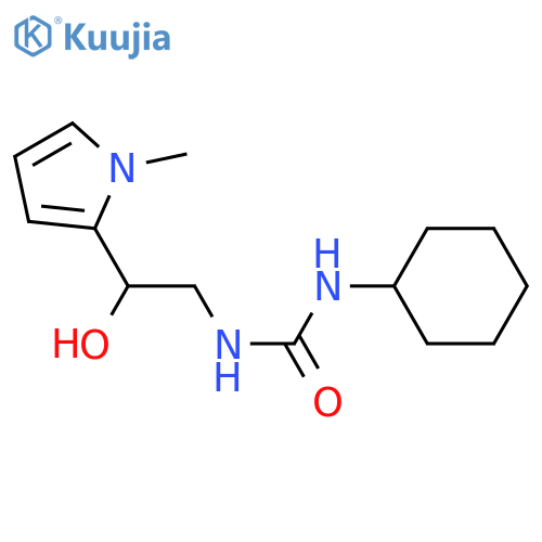 1-cyclohexyl-3-2-hydroxy-2-(1-methyl-1H-pyrrol-2-yl)ethylurea structure