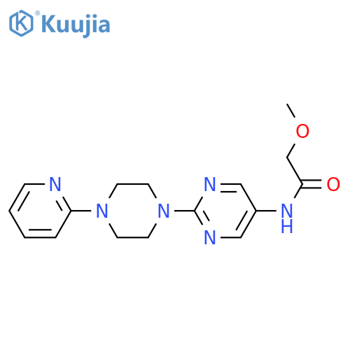2-methoxy-N-{2-4-(pyridin-2-yl)piperazin-1-ylpyrimidin-5-yl}acetamide structure