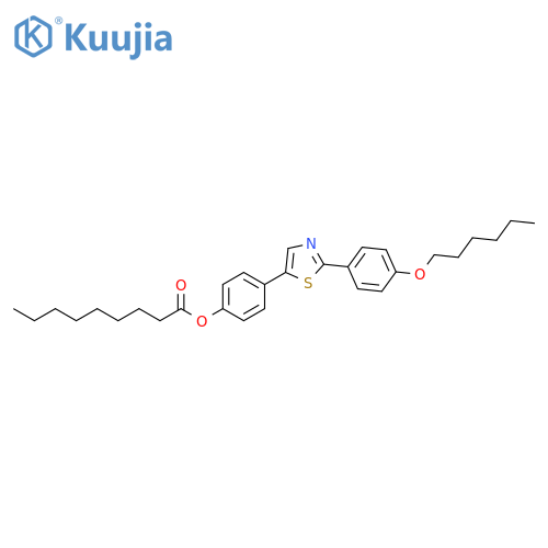 Nonanoic acid, 4-[2-[4-(hexyloxy)phenyl]-5-thiazolyl]phenyl ester structure