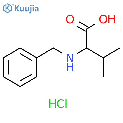 2-(benzylamino)-3-methylbutanoic acid hydrochloride structure