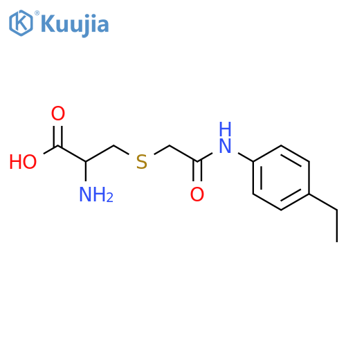2-amino-3-({2-[(4-ethylphenyl)amino]-2-oxoethyl}thio)propanoic acid structure