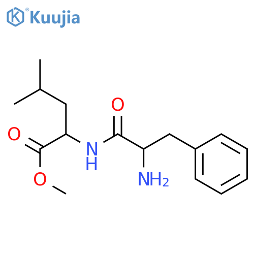 2-(2-Amino-3-phenyl-propionylamino)-4-methyl-pentanoic acid methyl ester structure