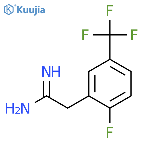 2-2-fluoro-5-(trifluoromethyl)phenylethanimidamide structure