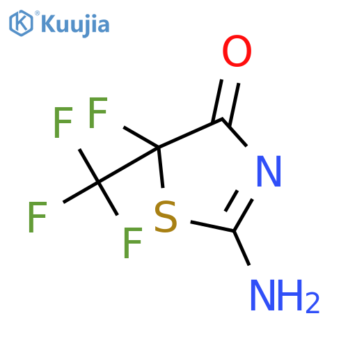 2-Amino-5-fluoro-5-(trifluoromethyl)thiazol-4(5H)-one structure