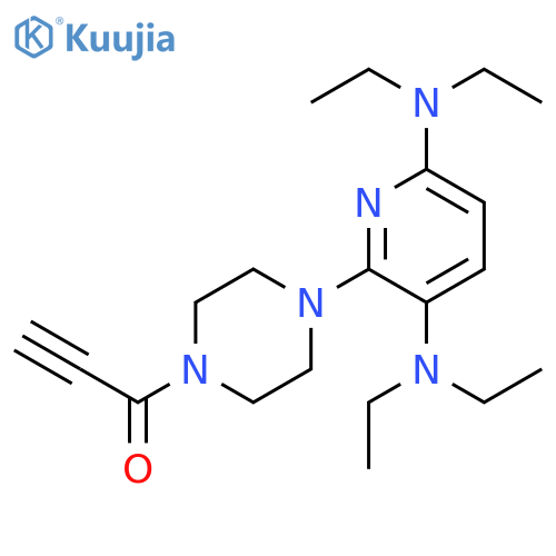 Piperazine, 1-[3,6-bis(diethylamino)-2-pyridinyl]-4-(1-oxo-2-propynyl)- structure