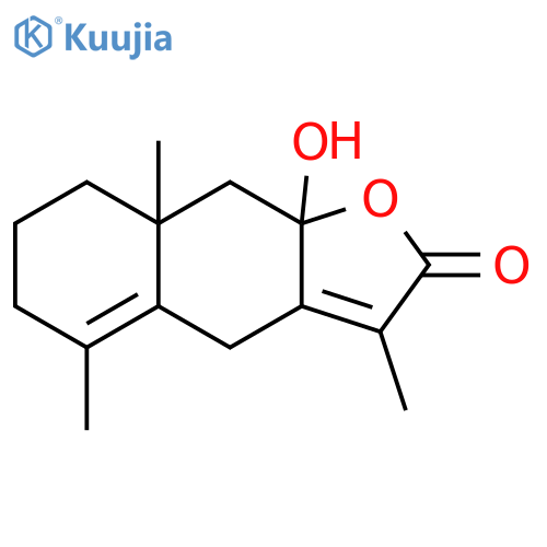 Naphtho[2,3-b]furan-2(4H)-one,6,7,8,8a,9,9a-hexahydro-9a-hydroxy-3,5,8a-trimethyl- structure