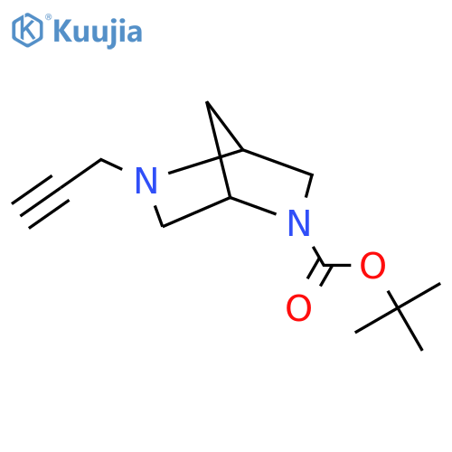 Tert-butyl 5-prop-2-ynyl-2,5-diazabicyclo[2.2.1]heptane-2-carboxylate structure