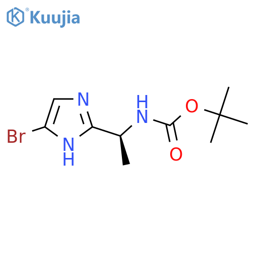 (S)-Tert-butyl (1-(4-bromo-1H-imidazol-2-YL)ethyl)carbamate structure