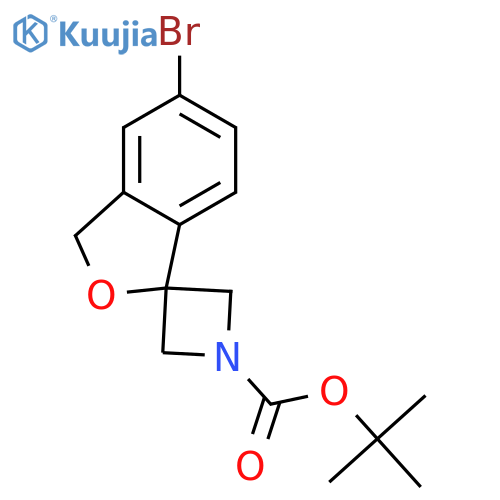 tert-butyl 5'-bromo-3'H-spiro[azetidine-3,1'-[2]benzofuran]-1-carboxylate structure