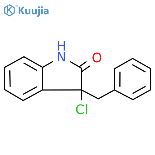 3-benzyl-3-chloro-2,3-dihydro-1H-indol-2-one structure