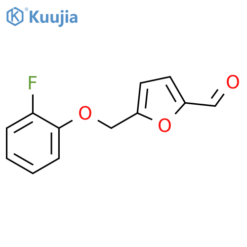 5-[(2-fluorophenoxy)methyl]furan-2-carbaldehyde structure