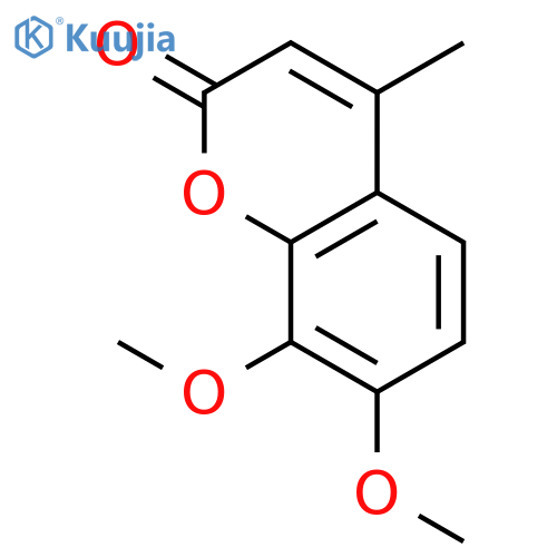 2H-1-Benzopyran-2-one, 7,8-dimethoxy-4-methyl- structure