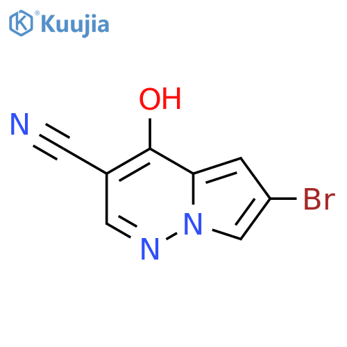 6-bromo-4-hydroxypyrrolo[1,2-b]pyridazine-3-carbonitrile structure