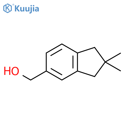 (2,2-Dimethyl-2,3-dihydro-1H-inden-5-yl)methanol structure