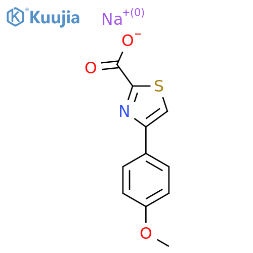 Sodium 4-(4-methoxyphenyl)-1,3-thiazole-2-carboxylate structure