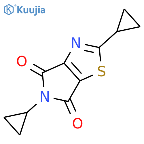 4H-Pyrrolo[3,4-d]thiazole-4,6(5H)-dione, 2,5-dicyclopropyl- structure