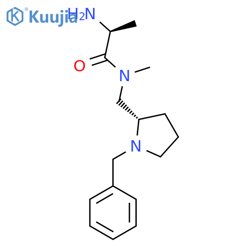 (S)-2-Amino-N-((S)-1-benzyl-pyrrolidin-2-ylmethyl)-N-methyl-propionamide structure
