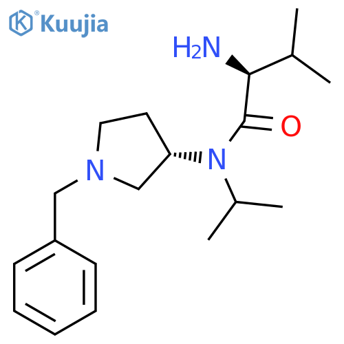 (S)-2-Amino-N-((S)-1-benzyl-pyrrolidin-3-yl)-N-isopropyl-3-methyl-butyramide structure