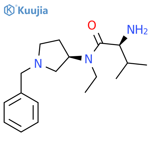 (S)-2-Amino-N-((R)-1-benzyl-pyrrolidin-3-yl)-N-ethyl-3-methyl-butyramide structure