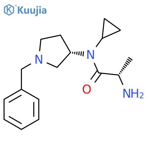 (S)-2-Amino-N-((S)-1-benzyl-pyrrolidin-3-yl)-N-cyclopropyl-propionamide structure