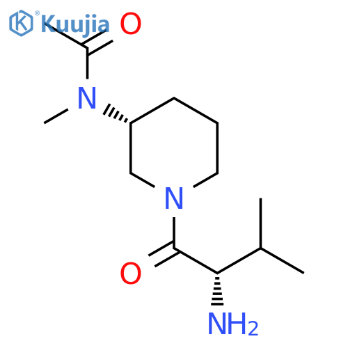N-[(R)-1-((S)-2-Amino-3-methyl-butyryl)-piperidin-3-yl]-N-methyl-acetamide structure