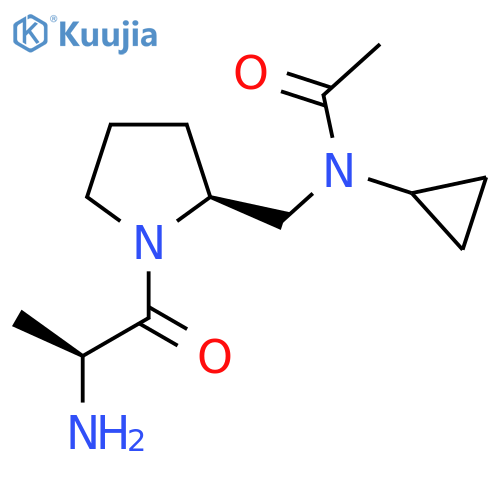 N-[(S)-1-((S)-2-Amino-propionyl)-pyrrolidin-2-ylmethyl]-N-cyclopropyl-acetamide structure