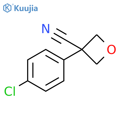 3-Oxetanecarbonitrile, 3-(4-chlorophenyl)- structure