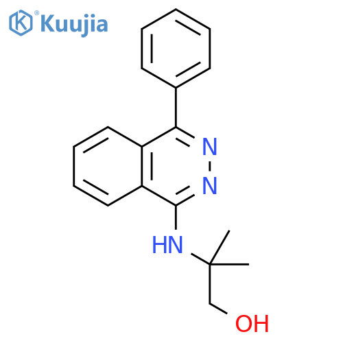 1-Propanol, 2-methyl-2-[(4-phenyl-1-phthalazinyl)amino]- structure