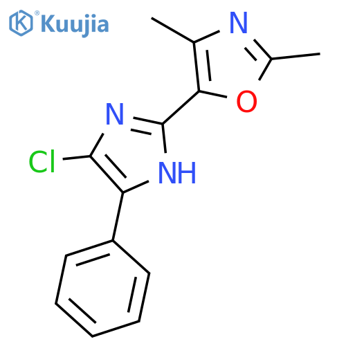 5-(5-chloro-4-phenyl-1H-imidazol-2-yl)-2,4-dimethyl-1,3-oxazole structure