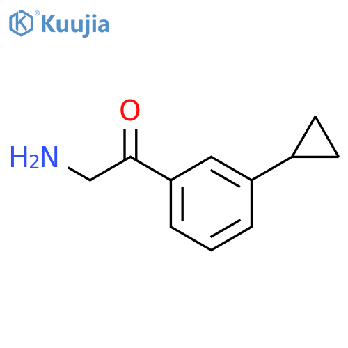 2-amino-1-(3-cyclopropylphenyl)ethan-1-one structure
