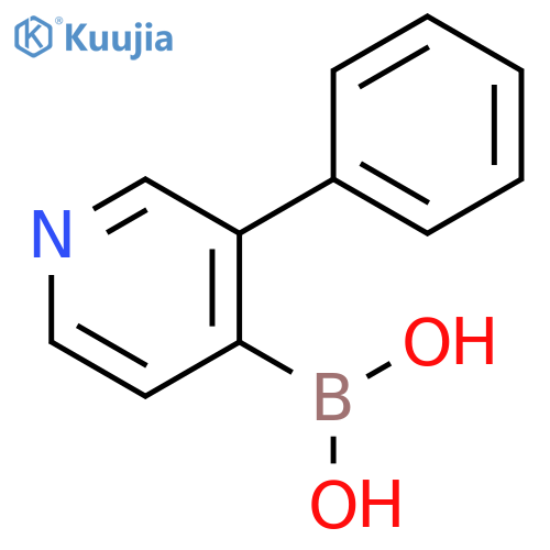 (3-phenyl-4-pyridyl)boronic acid structure